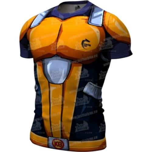 Harajuku Cosplay Anime character Mens Compression T-shirt Fitness matched long sweatshirt Jogger sports shirt to gym Quick Dry