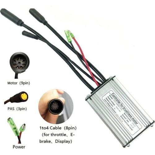 Electric Bicycle Controller 48/36V 17A for 1000/1500W Brushless Motor Waterproof KT Controller Sinewave 1500W Bike Controller