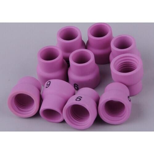 LETAOSK 53N27 6 Nozzles Ceramic Cups Fit For WP-24 TIG Welding Torch 10PK 9.5mm 3/8"Accessories