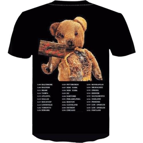 Travis Scott Astronomy World Tour T-shirt Summer Fashion Top 3D Printing Short Sleeve Oversized Casual Sports Breathable Clothes