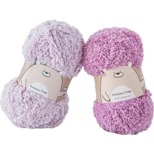Hand-knitted diy coral fleece line for baby scarf thick Yarn Threads for knitting alize 50g/roll 32meters