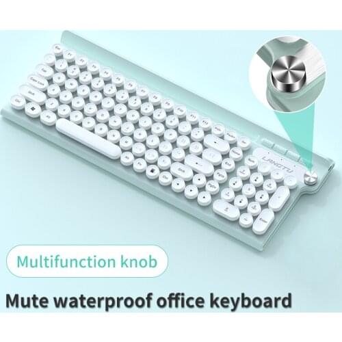 Mini Wireless Keyboard Office Keyboard and Mouse Combo Rechargeable keyboard Protable Mini Multimedia KeyFor Android ios Windows