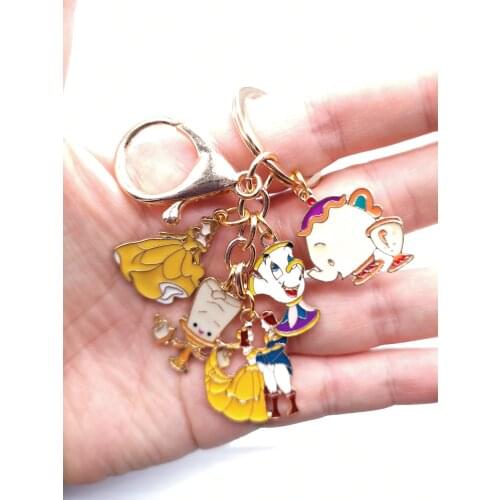 New 1 set Cartoon Keychain Jewelry Accessories Key Chains Pendant Gifts Favors