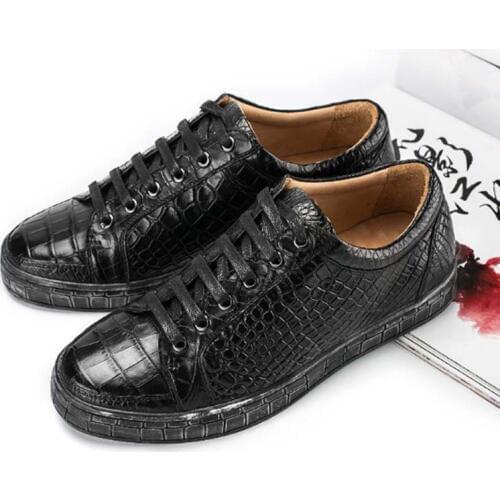 Dae new contracted Casual fashion breathable Real crocodile skin for business casual men Leather shoe man fashion man shoes