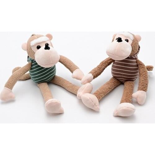 Fragrance New Creative Funny Long Legs Variety Little Monkey Plush Doll Keychain Pendant Bag Accessories Children Gift
