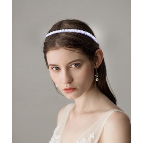 New High-grade Zircon Headband Fashion Personality 3A CZ Bridal Wedding Hairband Hair Accessories HQ0202