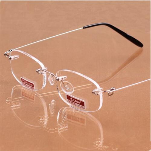 2019 High-grade ultra-light frameless anti-bending casual fashion men and women reading glasses with glasses case