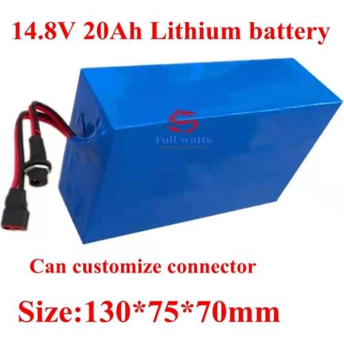 14.8v 20ah Lithium Bateria Recargable 12V 20Ah Lithium Ion 18650 Battery Pack BMS 4S for 100W LED Lamp Xenon Backup + 3A Charger