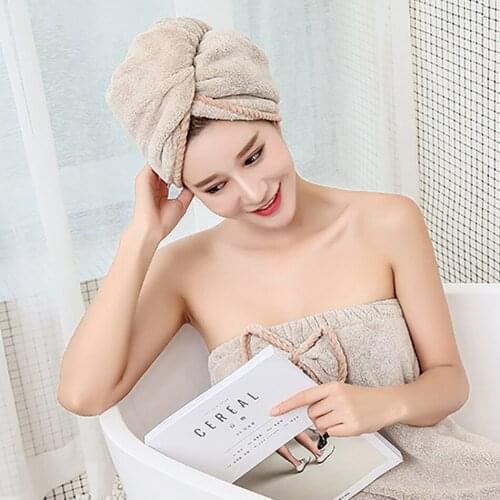 Hair Towel Wrap for Women Microfiber Ultra Soft Skin Friendly Anti-Frizz Absorbent Quick Dry Towel for Head Bathroom Hair Turban