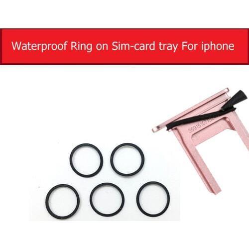 SIM Card Tray Waterproof Rubber Seal Ring Gasket For iPhone 7 8 Plus X XS XR XS MAX Circle Ring Holder Replacement Parts