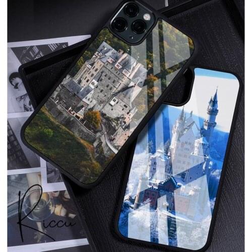 European castle HD Phone Case Rubber for iPhone 12 11 Pro Max XS 8 7 6 6S Plus X 5S SE 2020 XR 12 Mini case