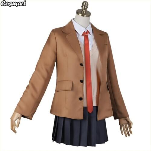 Anime Seishun Buta Yarou Wa Bunny Girl Senpai No Yume Wo Minai Sakurajima Mai School Uniform Suit Cosplay Costume Halloween