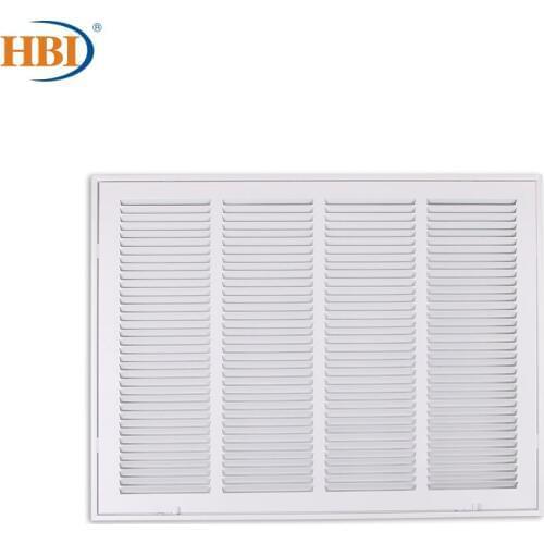 HBI W24"*H18" Steel Air Vent Filter Return Air Grille Vent Cover White Powder Coating with Frame Ceiling and Sidewall Cover