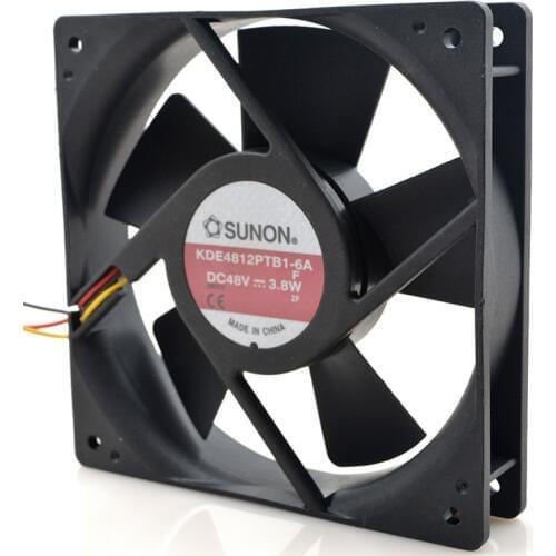 FOR SUNON kde4812ptb1-6a 48V 3.8w 12cm 12025 three-wire cooling fan