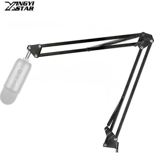 Universal Broadcast Desktop Scissor Arm Stand Cantilever Boom Studio Mic Holder For Blue Yeti Condenser Microphone Suspension PC