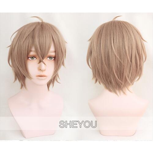 High Quality Division Rap Battle Hypnosis MIC Gentarou Yumeno Wigs Heat Resistant Synthetic Hair Cosplay Costume Wig + Wig Cap
