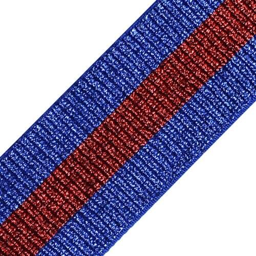 5yard Shiny Blue Red Fabric 49mm Elastic Stretch Ribbon Tape Band Belt Clothing Triming for Clothes Bag Sewing Supplies T2542