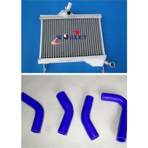 Aluminum racing Radiator + HOSE FOR Yamaha RZ350 RZ 350 RD350 RD250 RD 350 250 NEW