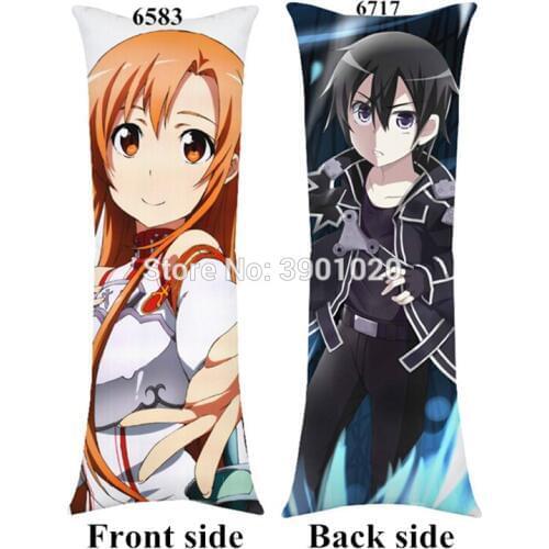 Asuna girl body pillows Sword Art Online anime long Pillow including inner 100cmx40cm