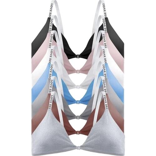 Fashion Sexy Bras for Women Push Up Lingerie Cotton Seamless Bra Bralette Wireless Brassiere Female Underwear Intimates Solid