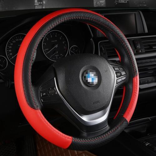Car Steering Wheel Cover Four Seasons Steering-wheel Cover 37CM-38CM Car-styling Sport Auto Steering Wheel Covers Anti-Slip