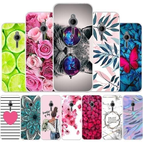 Patterned Case for Nokia 230 N230 2016 Cover Soft TPU Case for Nokia Lumia 230 Cover Protective Cases Cute Anime Flower Marble