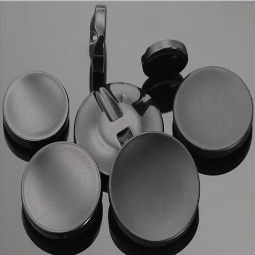Black resin Buttons Woolen Coat, Sweater, Clothes Decorative Buttons Round Shiny &Matt Buttons DIY sewing accessories