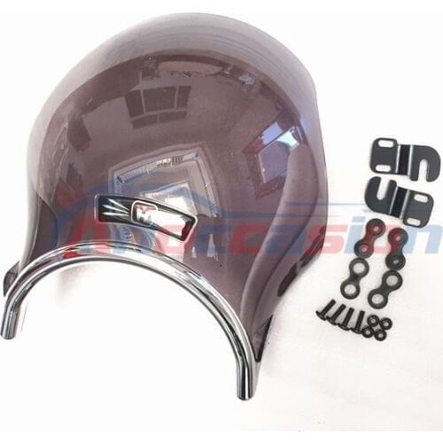 Motorcycle Double Bubble Windshield Windscreen Screen For Benelli Leoncino 500 Leoncino500 BJ500 BJ 500