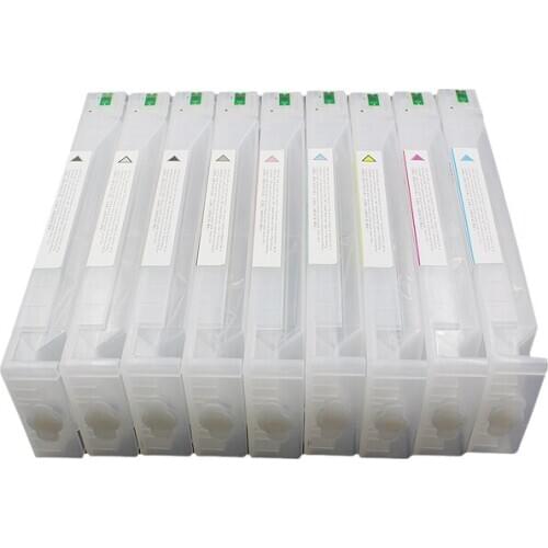 CISSPLAZA NEW EUR 700ml 9colors T8401 -T 8409 refillable cartridge compatible For Epson P6000 7000 8000 9000 with one time chip