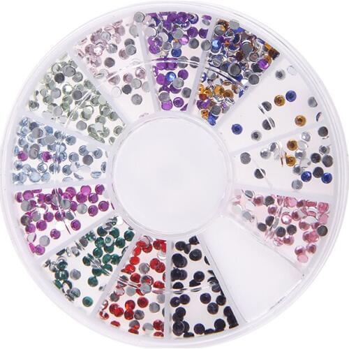 Many Styles Wheel Charms For 3D Nail Art Decorations Fruit Animal Beads Metal Plant Many Shapes Colors DIY Nail Tips Stickers
