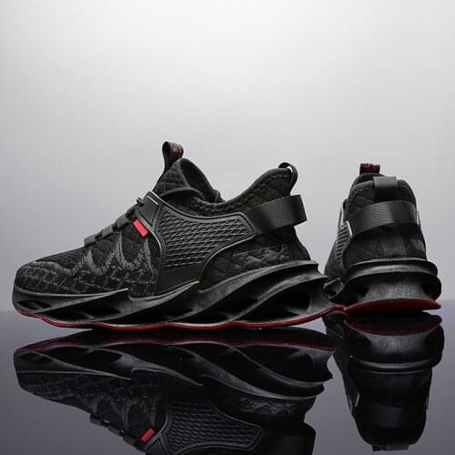 Fashion Blade Running Shoes for Men Mesh Walking Sneakers High Quality Outdoor Jogging Sneakers Lightweight Lace-up Casual Shoes