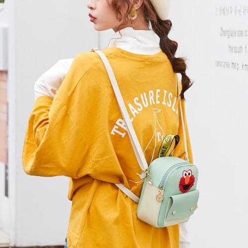 Kids cute cartoon mini small school backpack teen girl travel backpack women fashion leather shoulder crossbody bag phone purses