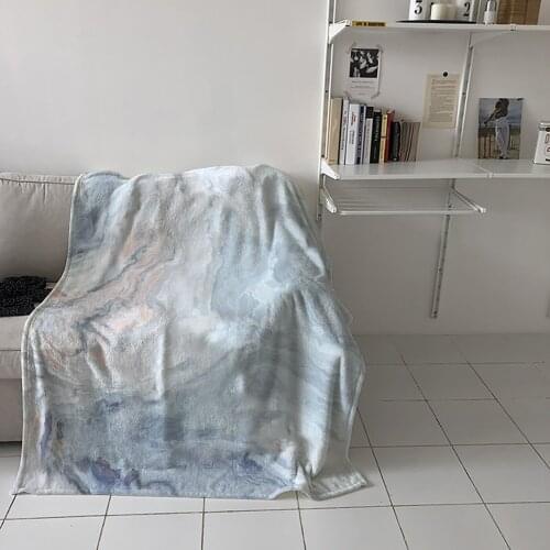 Marble Texture Agate Summer Home Blanket High Quality Bedroom Living Room Sofa Blanket Lounge Hotel Travel Portable Soft Blanket