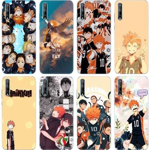 Haikyuu Hinata Attacks Anime Soft Silicone Case for Huawei Y5 Lite 2018 Y7 Y6 Prime 2018 Y9 2019 Y9S Y5P Y6P Y7P Y8P 2020 Cover