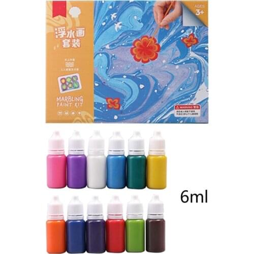 Kid Water-based Art Paint Set DIY Painting on Water Set of 6 Color Acrylic Paint