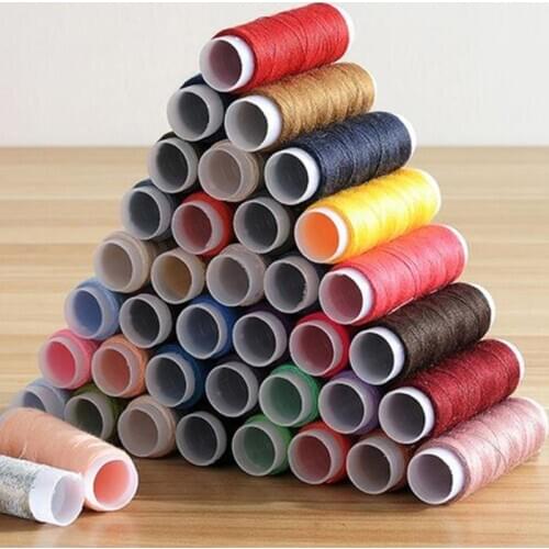 39 Assorted Color Polyester Sewing Threads Spool Set for Hand Machine Stitching F3MD
