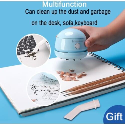 Mini Desktop Dust Vacuum Cleaner Best for Cleaning Dust For Hairs Crumbs Scraps for Laptop Computer Car Pet House Office Home