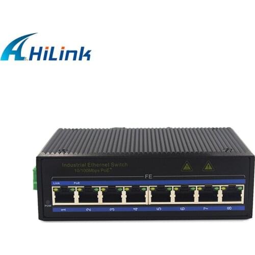 Un-Managed 8-port 9-port 10/100Mbps Industrial Grade Ethernet Switch DIN-Rail Installation