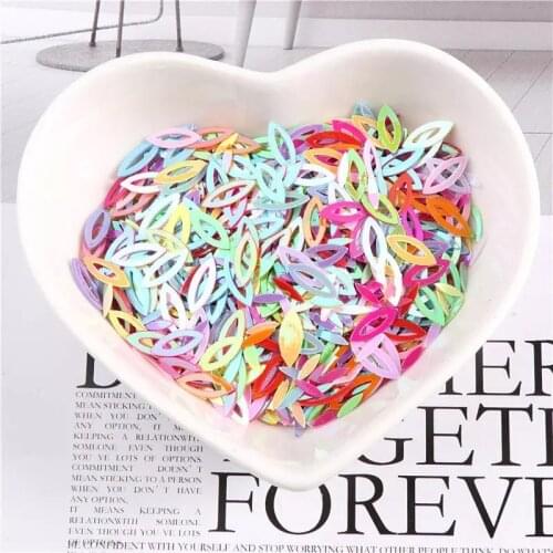 10g/Pack 3*9MM Hollow Horse Eyes Sequins PVC Paillettes Sewing Wedding Craft Decoration 3D Nail Art Lentejuelas Accessories