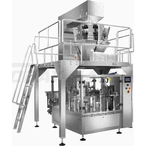 Rotary Pre-Made Bag Juice Sauce Filling Packing Machine