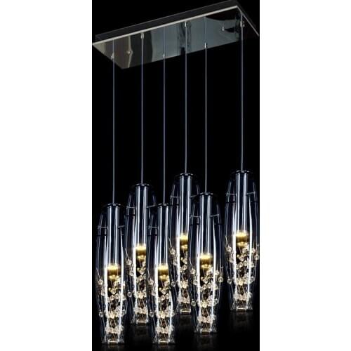 Modern Nordic LED pendant lights glass lamp creative crystal Hang Lamp home bar lighting fixture Crystal staircase lamp LB121918