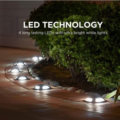 LED Solar Deck Lights Driveway Docks Powered Waterproof Road Decor Light for Step Sidewalk Stair Garden Ground Outdoor Lightings