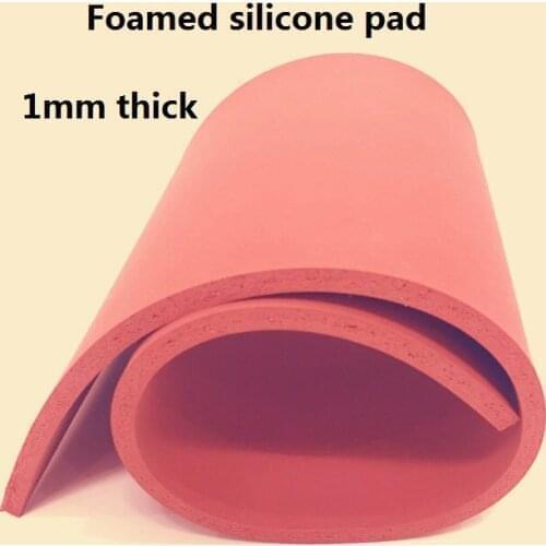 1mm thickness expanding foam silicone pad foaming Potholder silica gel rubber latex foam sheet silicon foam board