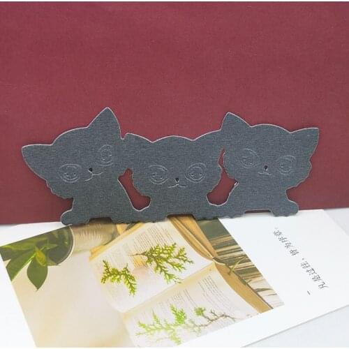 Three Cats Cutting Die Frame Branch Fustelle Metal Dies For Scrapbooking Album Paper Cards Decorative Crafts Embossing Folders