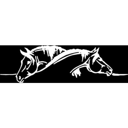 Foreign Trade Wholesale Creative Car Stickers Personalized Carriage Stickers Two Horse Stickers Horse Car Stickers Car Stickers