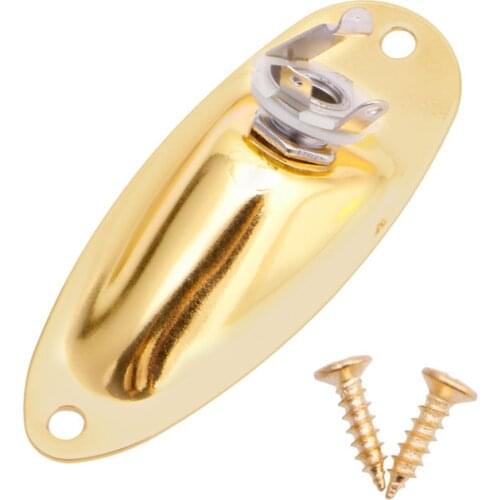 Replacement Boat Input Output Jack Plate Socket for fender Strat Guitar Parts G32E