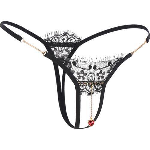 Women Sexy Lingerie Hot Erotic Open Crotch Panties Porn Lace Embroidery Transparent Underwear Crotchless Sex Wear G-string Thong