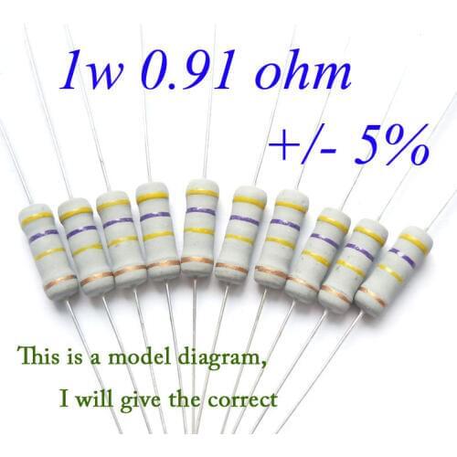 PL4623RE 1w 0.91 0R91 0r91 ohm 100% Original New Fixed Resistor Metal Oxide Film Resistance +/- 5% (200pcs)