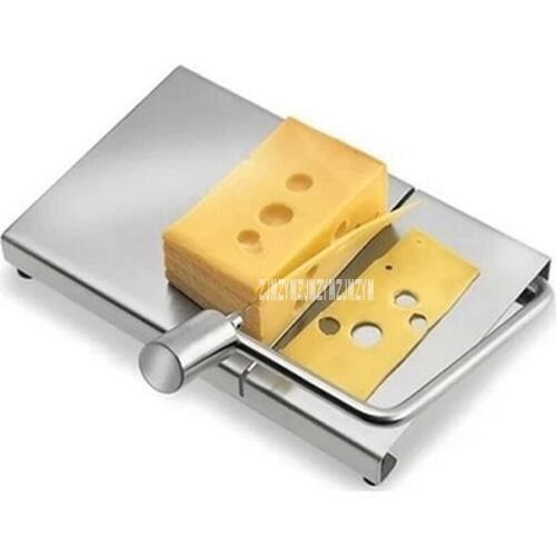 10pcs/lot New Arrival Kitchen 304 Stainless Steel Cheese Cutter Butter Cut Board Cheese Slicer Cheese Cutting Table Hot Selling