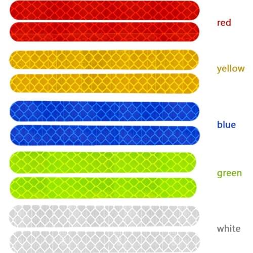 2Pcs Reflectante Car Stickers Reflector Rearview Mirror Reflective Tape Car Accessories Exterior Reflex Tape Reflective Strip